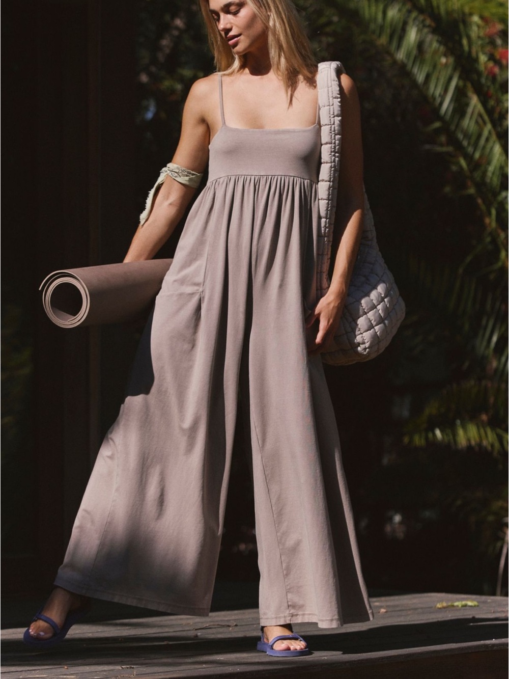 Free people hot  shot strappy jumpsuit